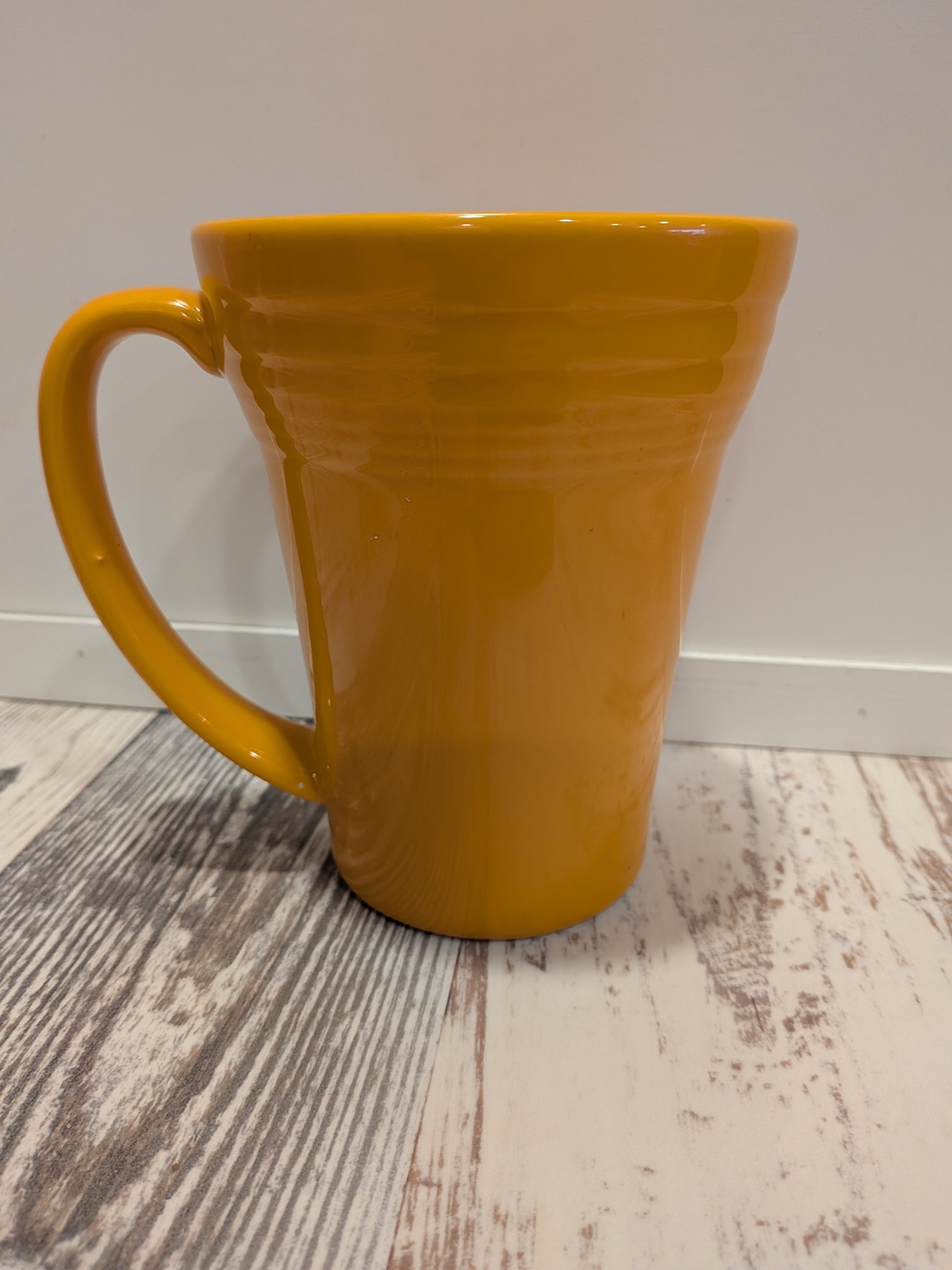 Fiestaware Bistro Latte Mug 18 Ounce Butterscotch Orange